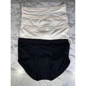 Club Room Mens 4 pack briefs Underwear XXL Cotton 3 White & 1 Black
